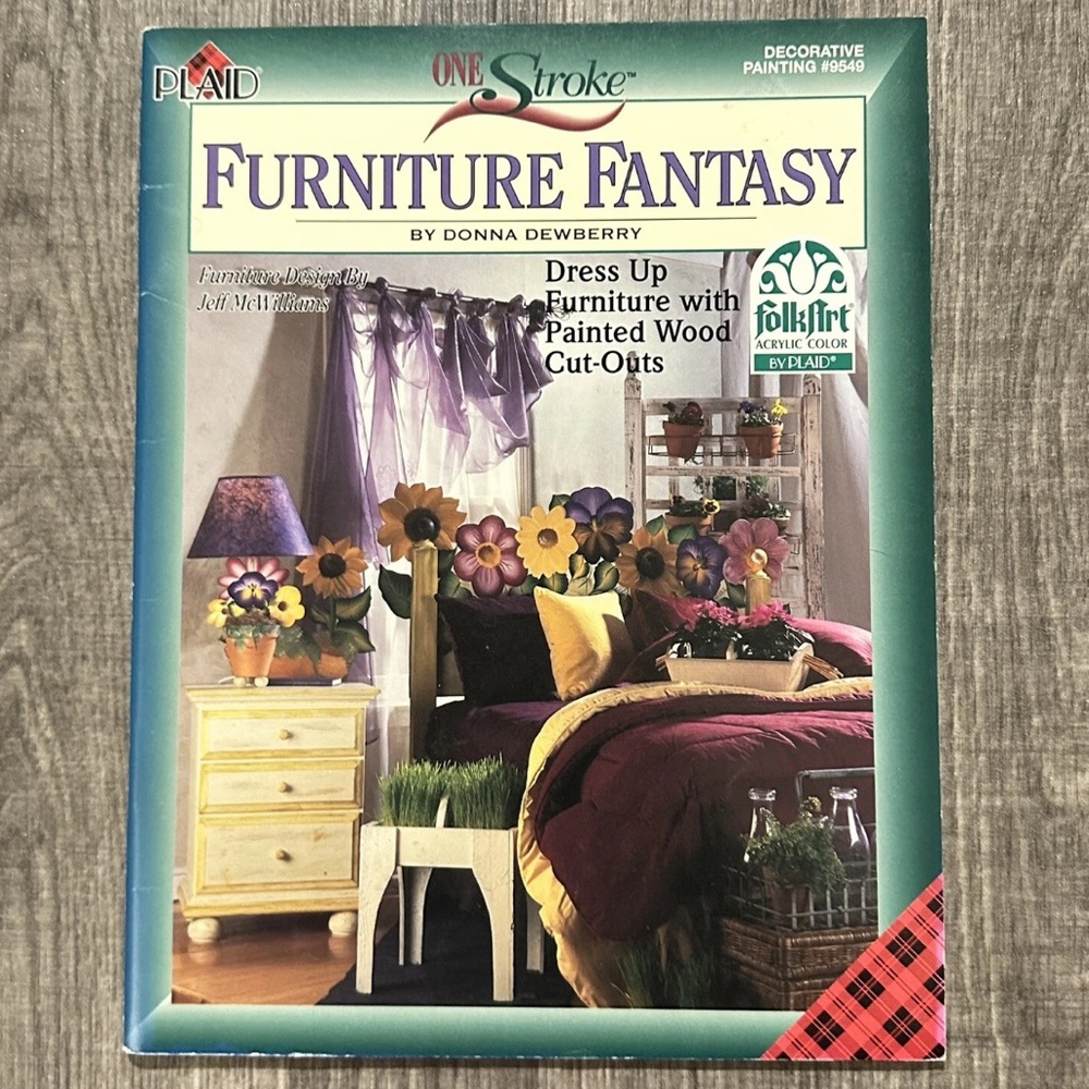 One Stroke Furniture Fantasy Decorative Painting Book instructions, and cut outs